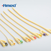 Catéter con recubrimiento de silicona de 2 vías Catéter de látex