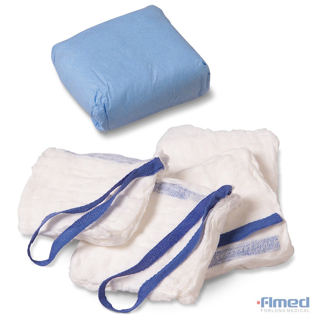 Paquete de laparotomía con esponja estéril absorbente quirúrgica