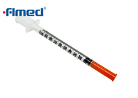 Jeringa de insulina y aguja desechables de 1 ml 8 mm x 30g