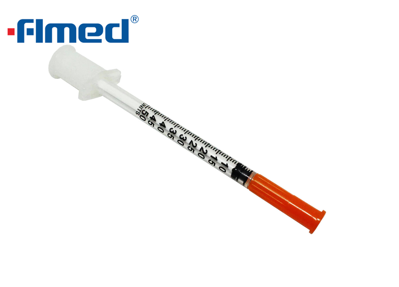 Jeringa y aguja de insulina de 1 ml desechables 12.7 mm x 29g
