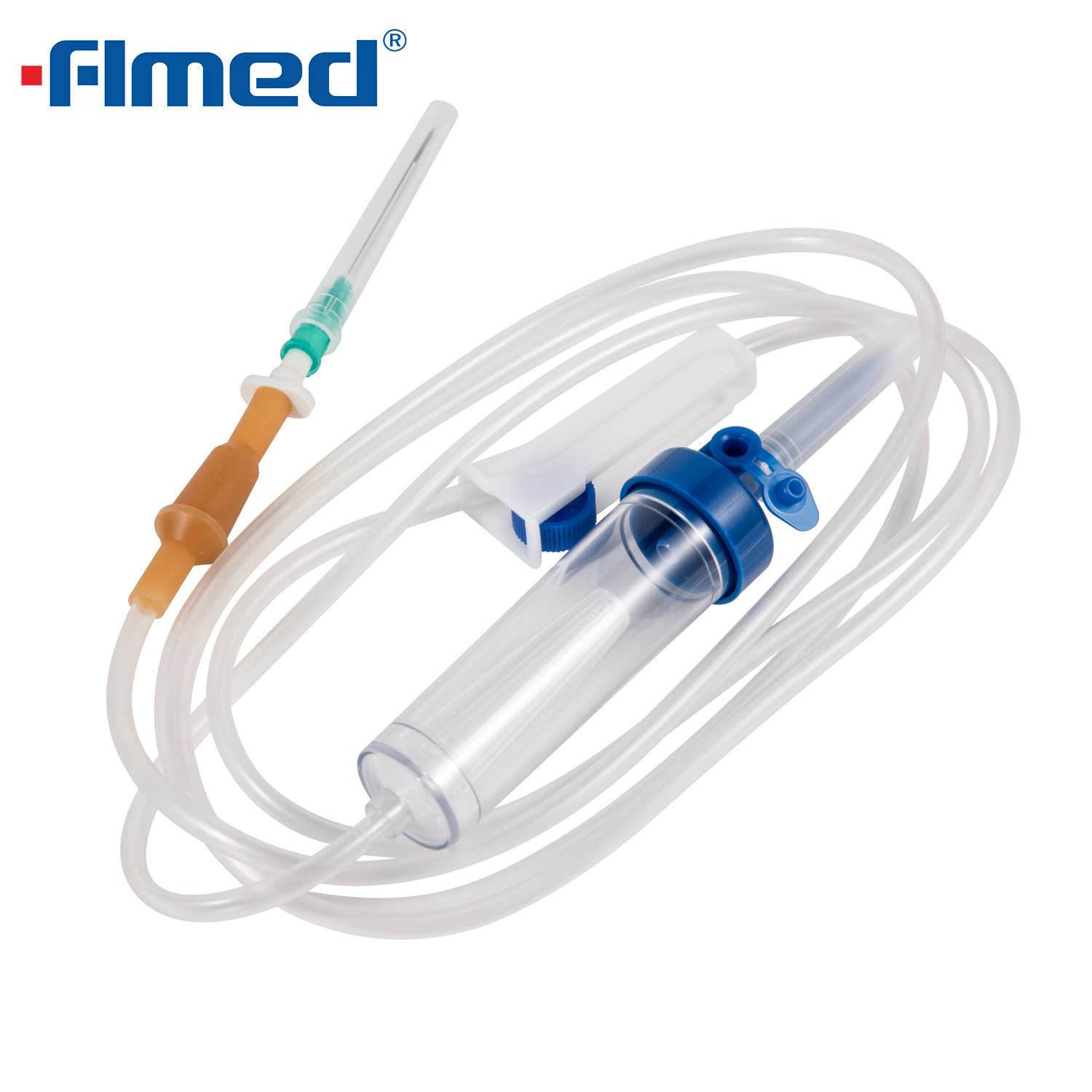 Conjuntos de administración Medical IV desechables con Slip de aguja Luer 150 cm