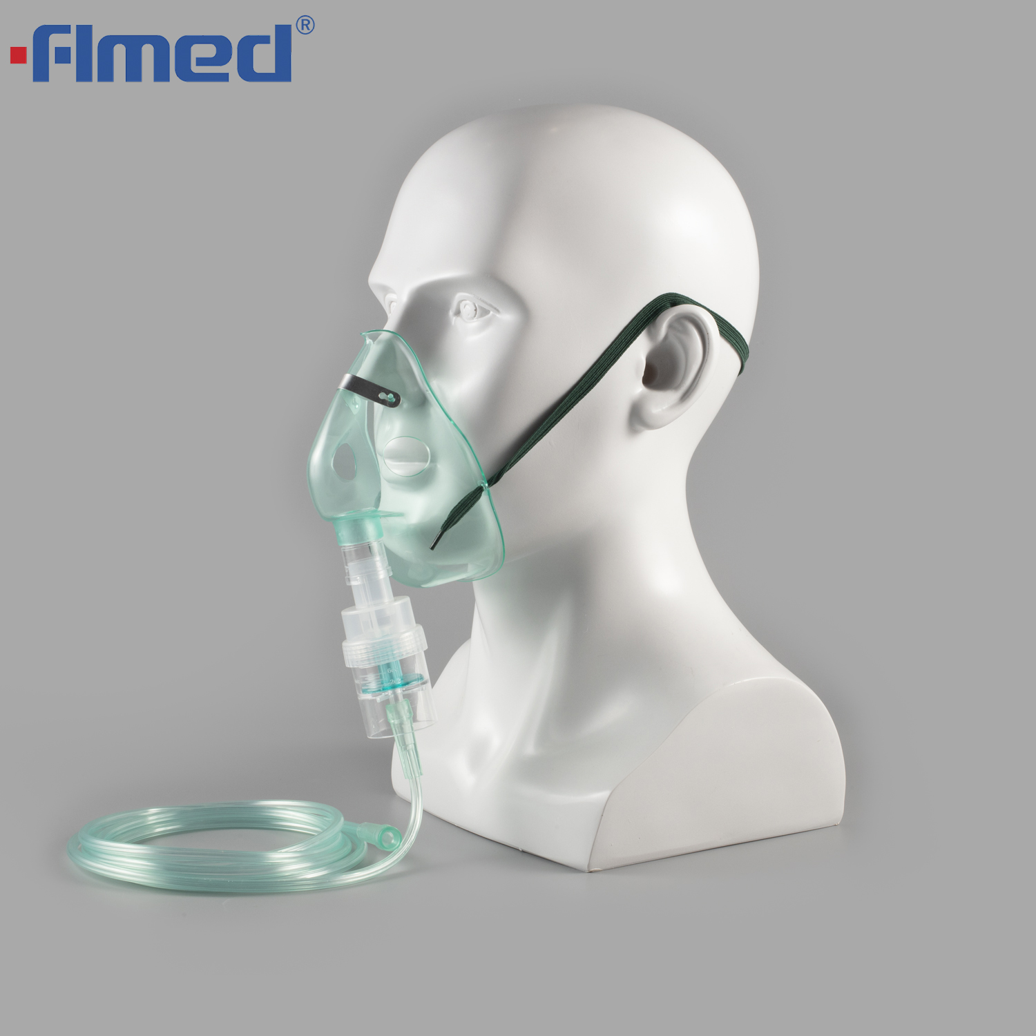 Máscara de nebulizador desechable con tubos: tamaños de adultos y pediátricos