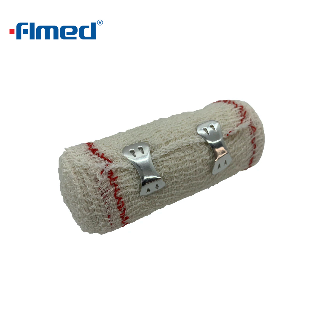 Vendaje elástico de algodón vendaje elástico de crepe para aderezo para el cuidado de heridas