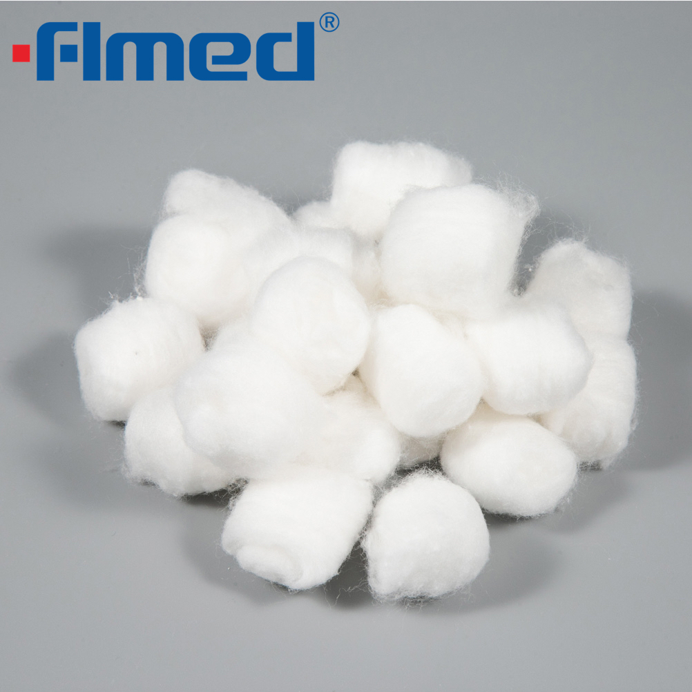 Bolas de algodón orgánicas desechables absorbentes
