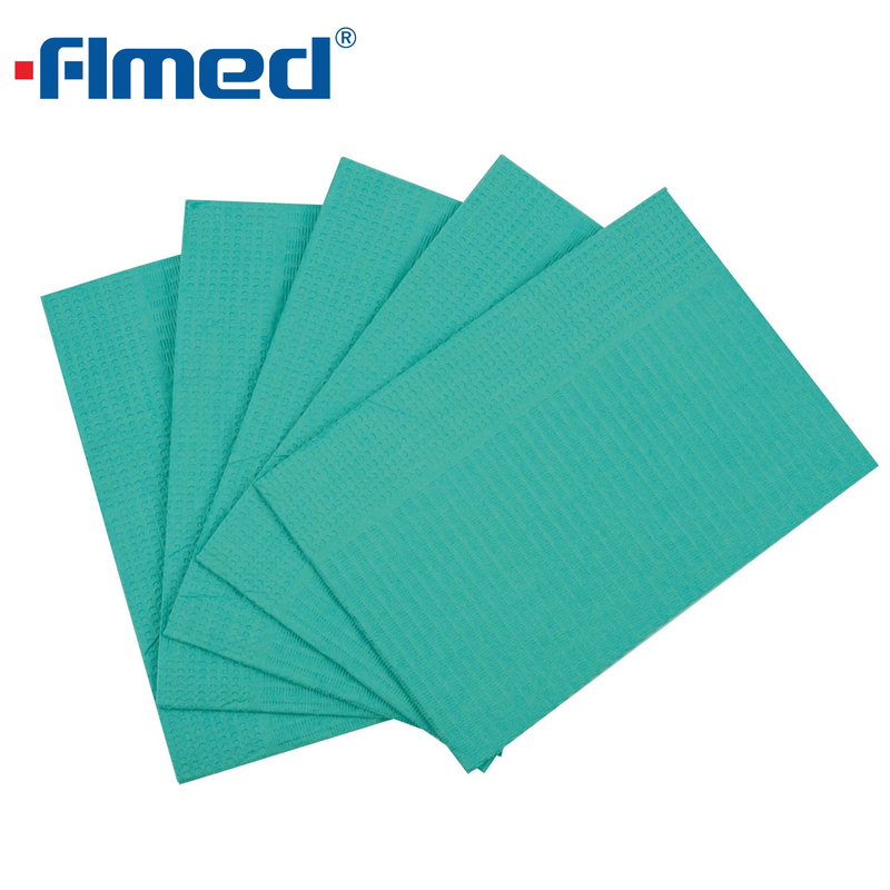 Suministros dentales baberos de pacientes dentales desechables 500/Caso con diferentes colores