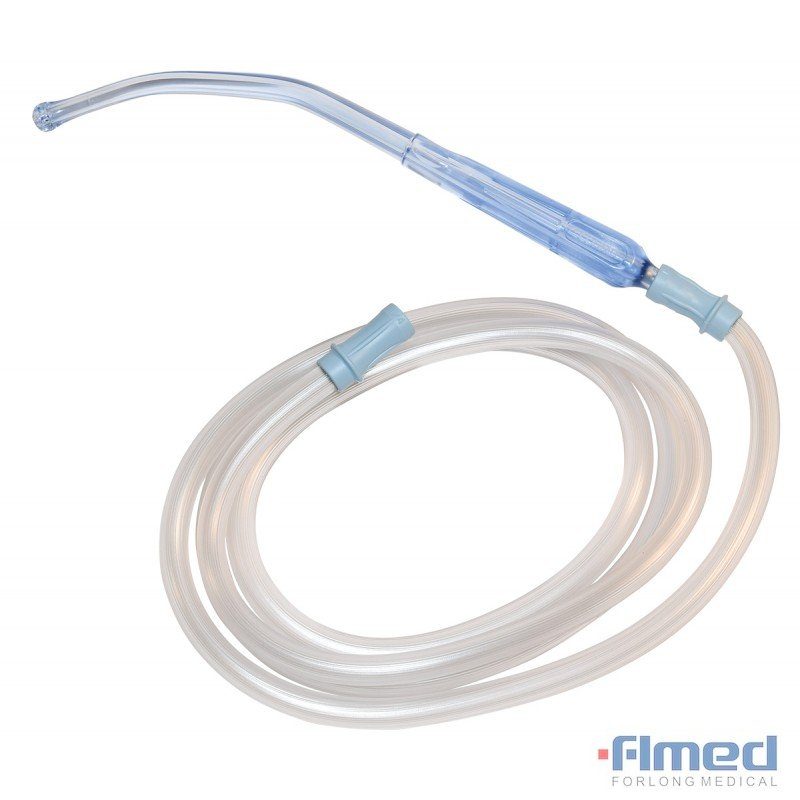 Tubo de succión médica desechable con conectores